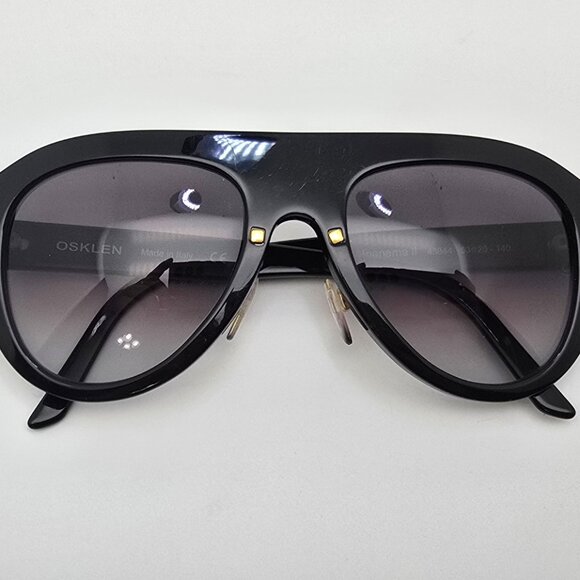 Osklen Ipanema II 43844 Black Frame Grey Gradient Lens Aviator Sunglasses Italy main image 11